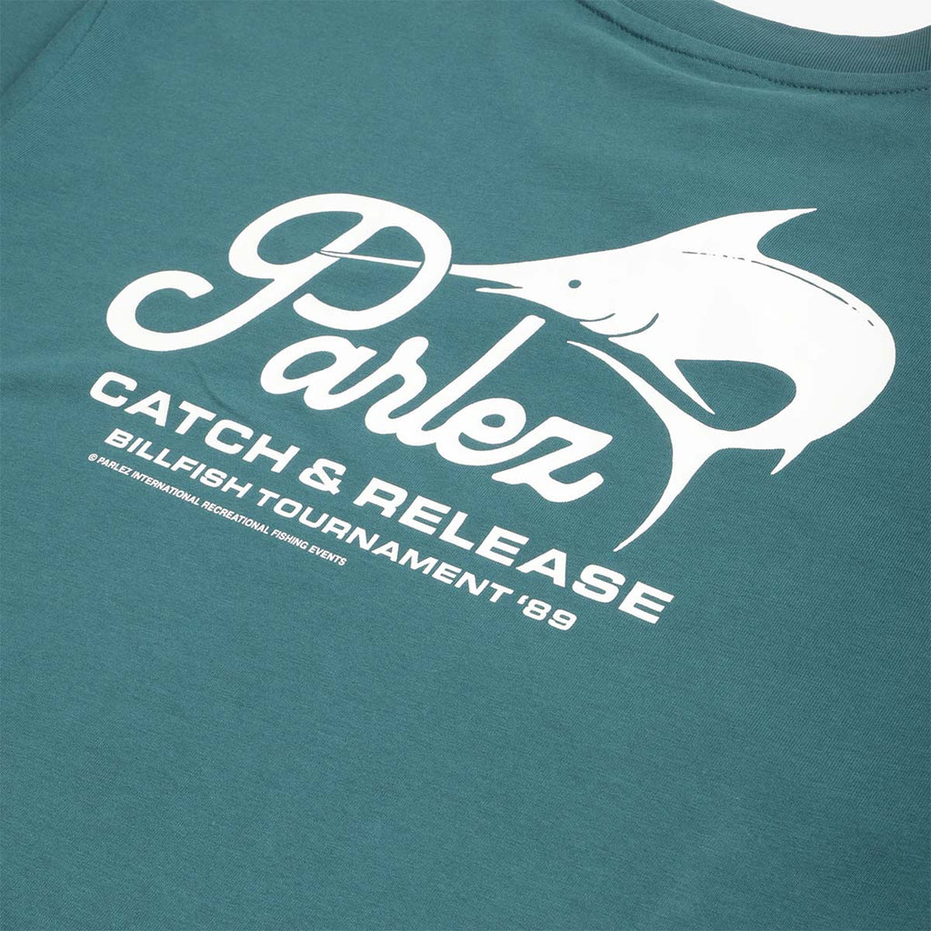 Parlez Release T-Shirt, Petrol, Detail Shot 4