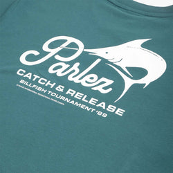 thumbnail Parlez Release T-Shirt, Petrol, Detail Shot 4
