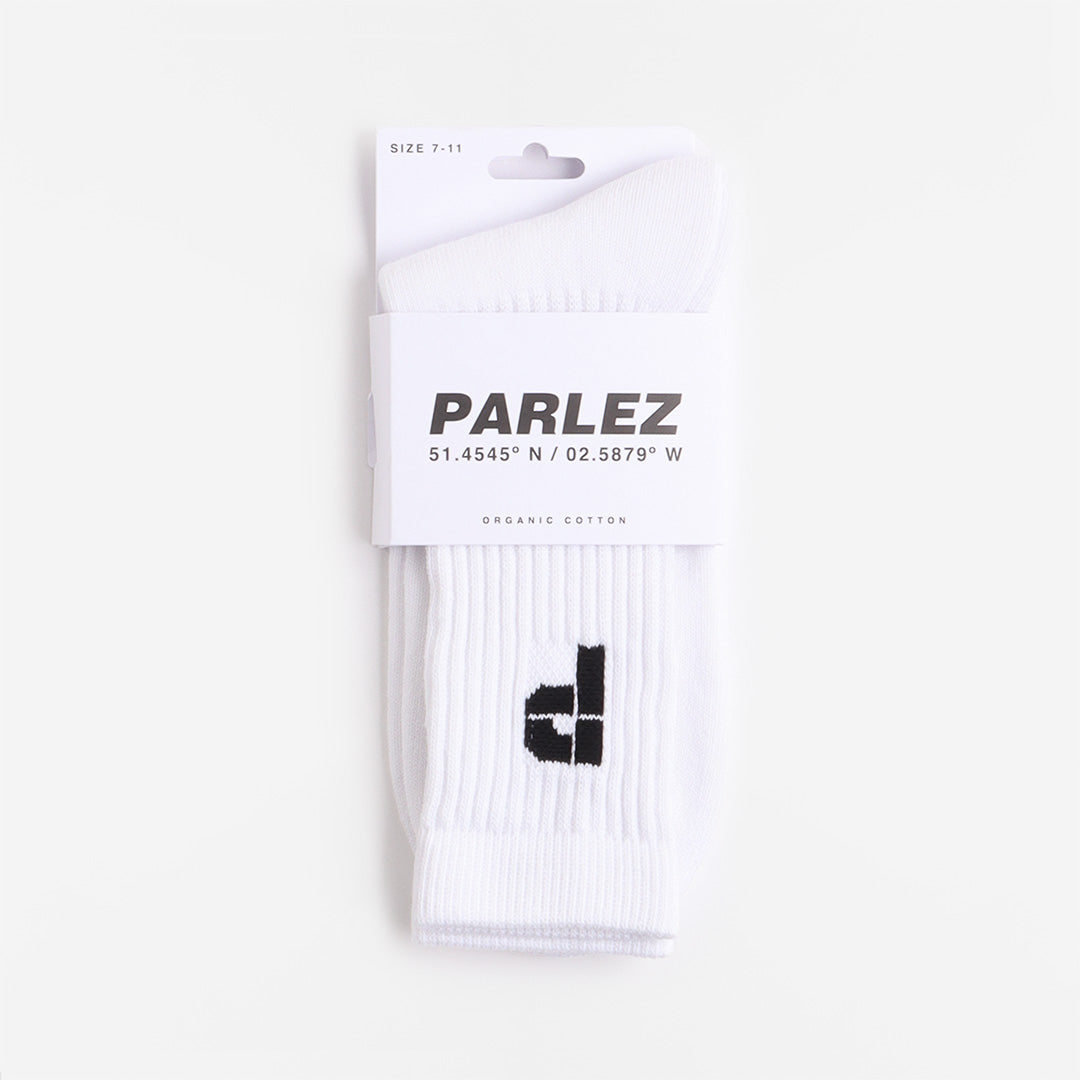Parlez Roseau Socks, White, Detail Shot 2