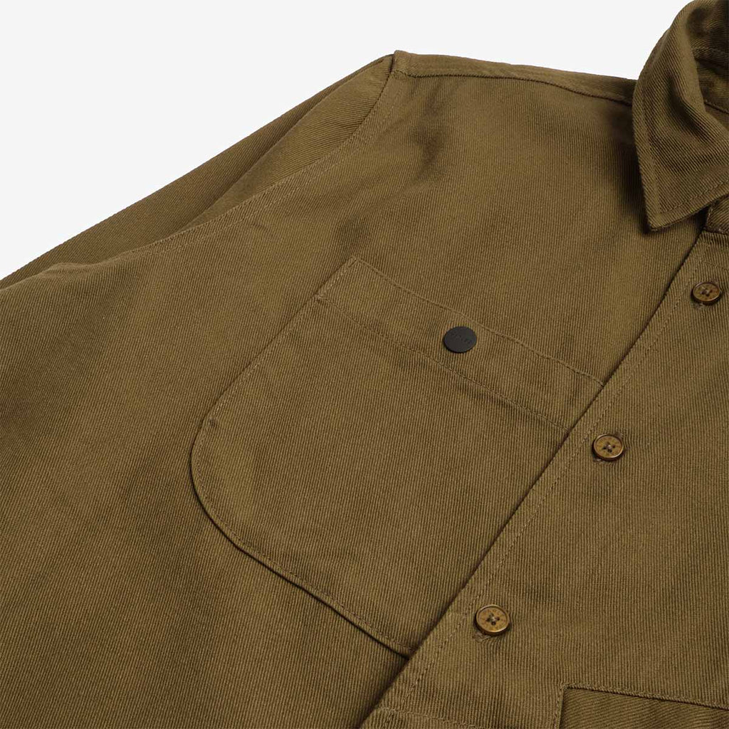 Parlez Task Shirt, Moss, Detail Shot 2