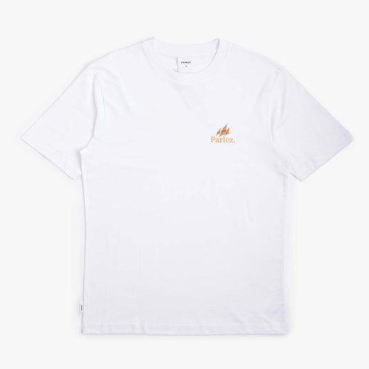 Parlez Wanstead T-Shirt, White, Detail Shot 1