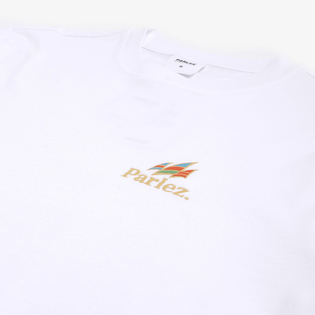 Parlez Wanstead T-Shirt, White, Detail Shot 3