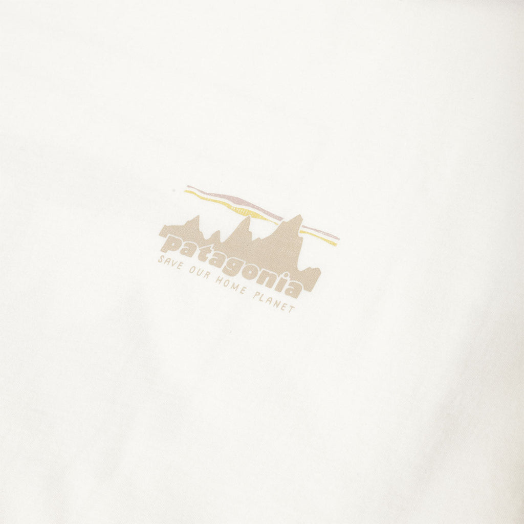 Patagonia '73 Skyline Organic T-Shirt, Birch White, Detail Shot 2
