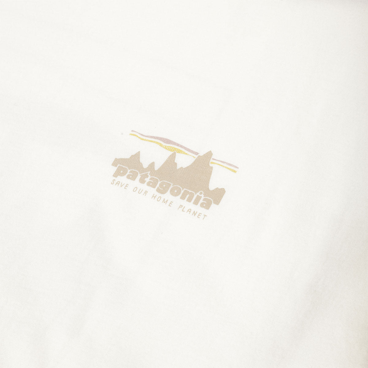 main Patagonia '73 Skyline Organic T-Shirt, Birch White, Detail Shot 2