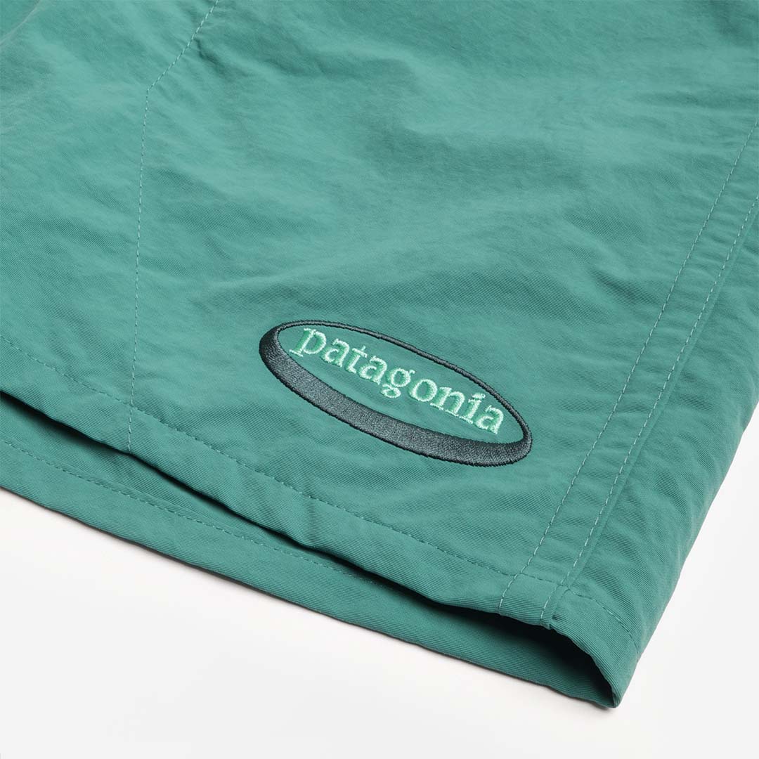 Patagonia Baggies 5" Shorts, '95 Oval Logo: Gem Green, Detail Shot 2
