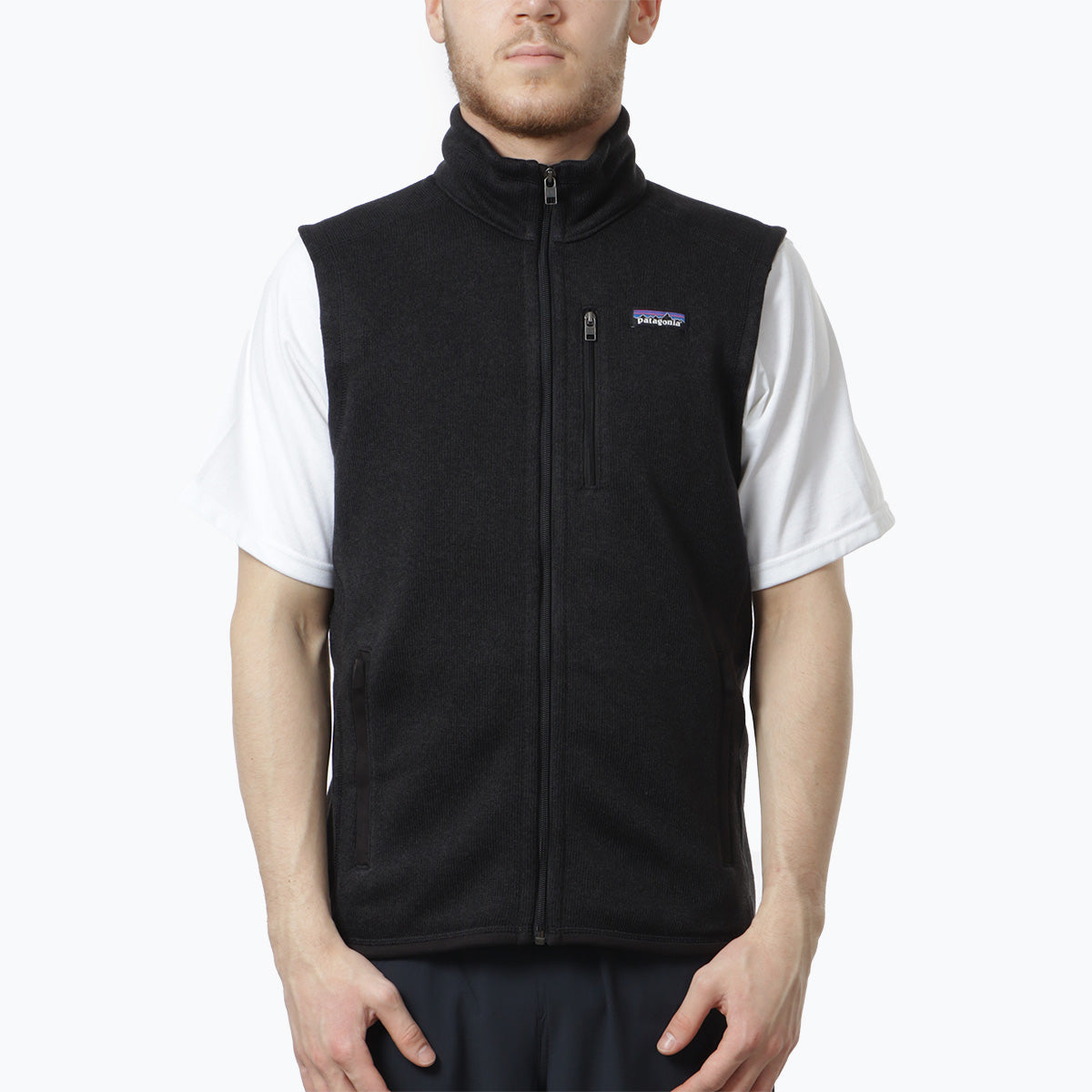 Patagonia Better Sweater Vest, Black, Detail Shot 1