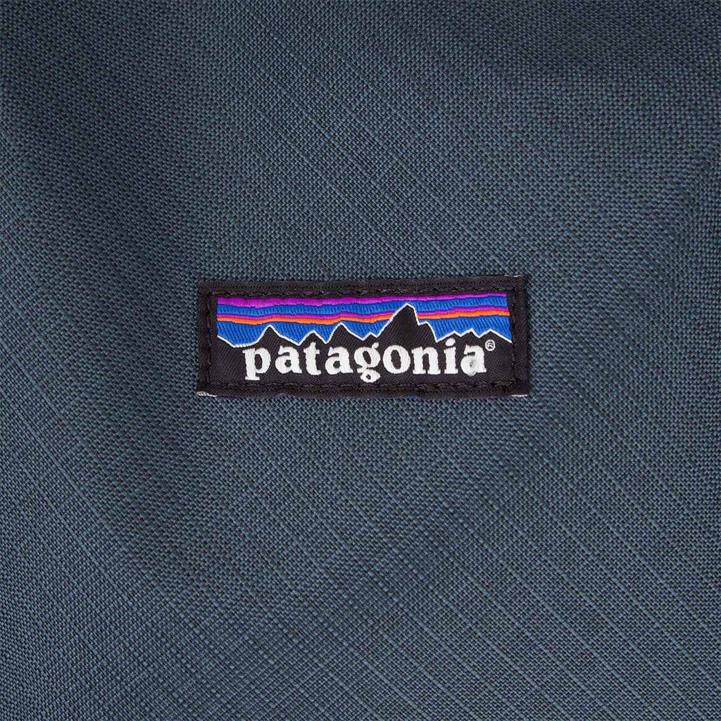Patagonia woven label detail, Black Hole Cube 6L