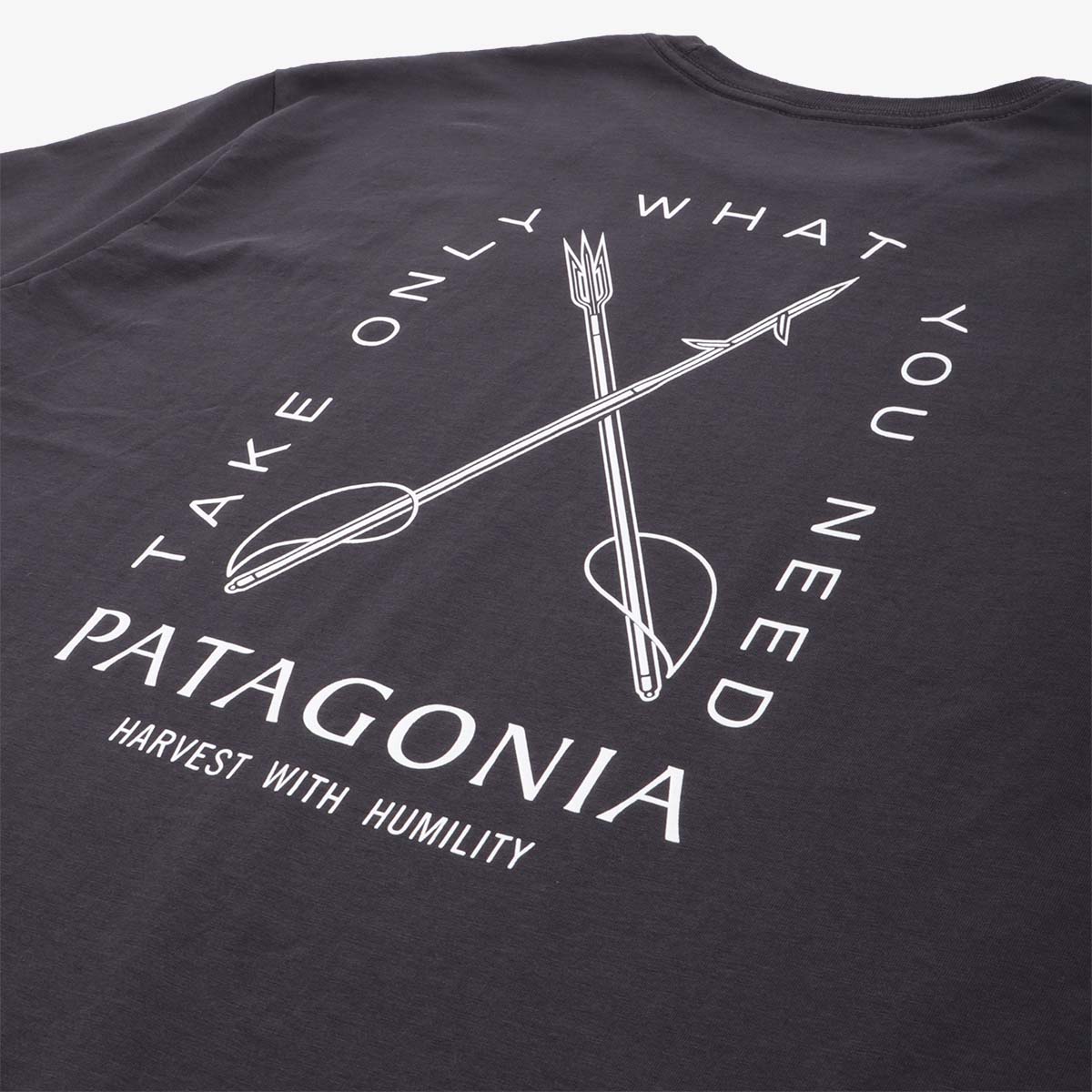 Patagonia CTA Organic T-Shirt, Humble Harvest: Ink Black, Detail Shot 2