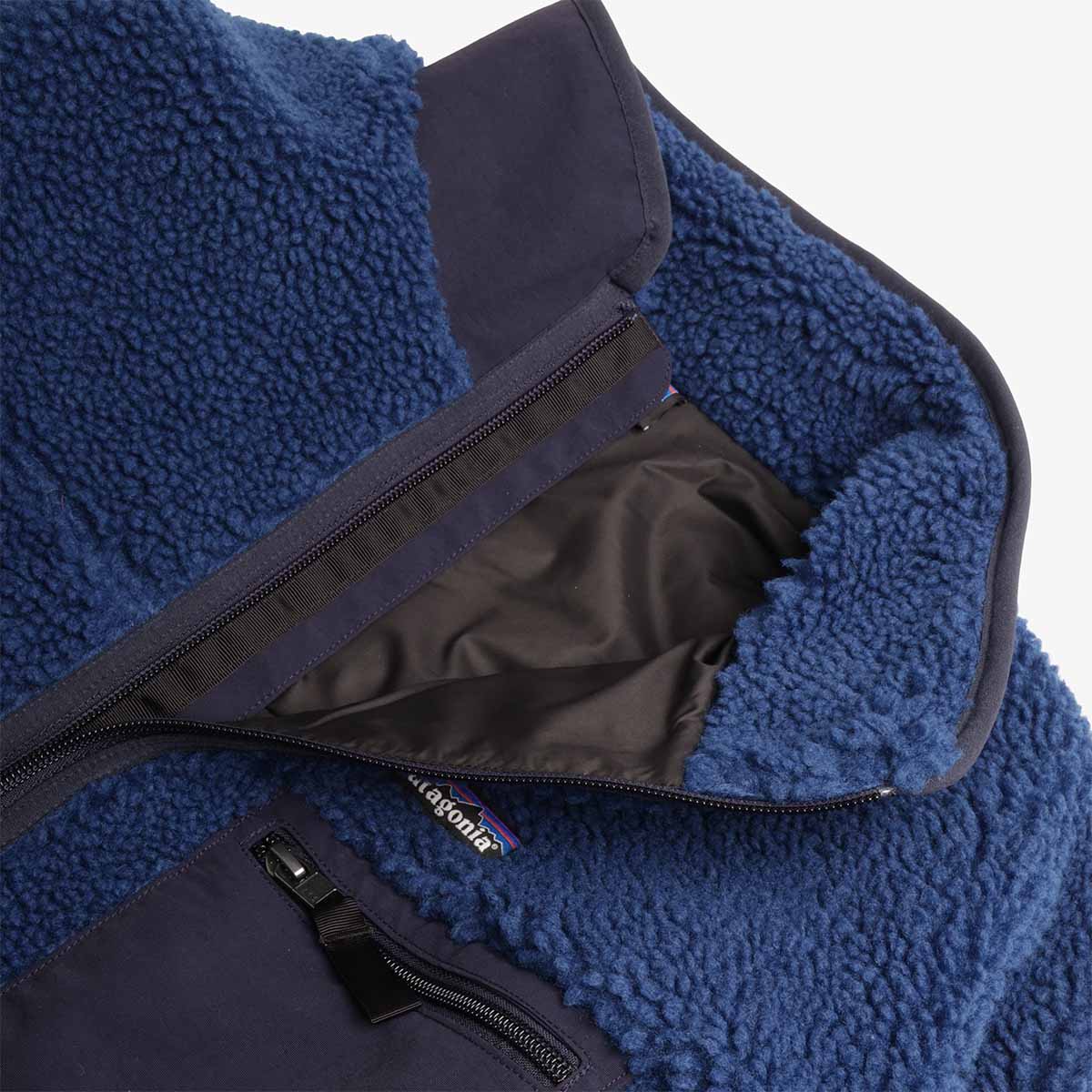 main Patagonia Classic Retro-X Fleece Jacket, Clement Blue, Detail Shot 4