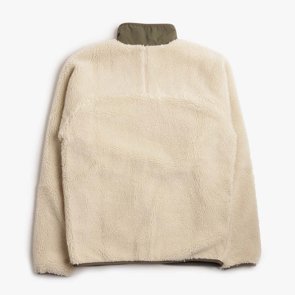 Patagonia Classic Retro-X Fleece Jacket, Dark Natural w  Basin Green, Detail Shot 2