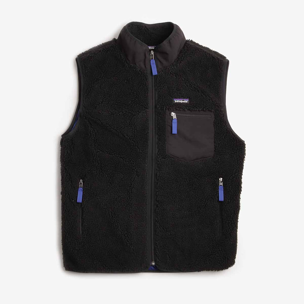 Patagonia Classic Retro-X Fleece Vest, Black, Detail Shot 1