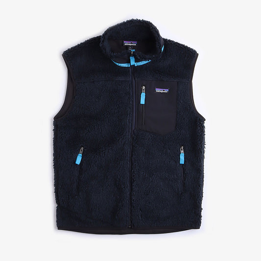 Patagonia Classic Retro-X Fleece Vest, Pitch Blue, Detail Shot 1
