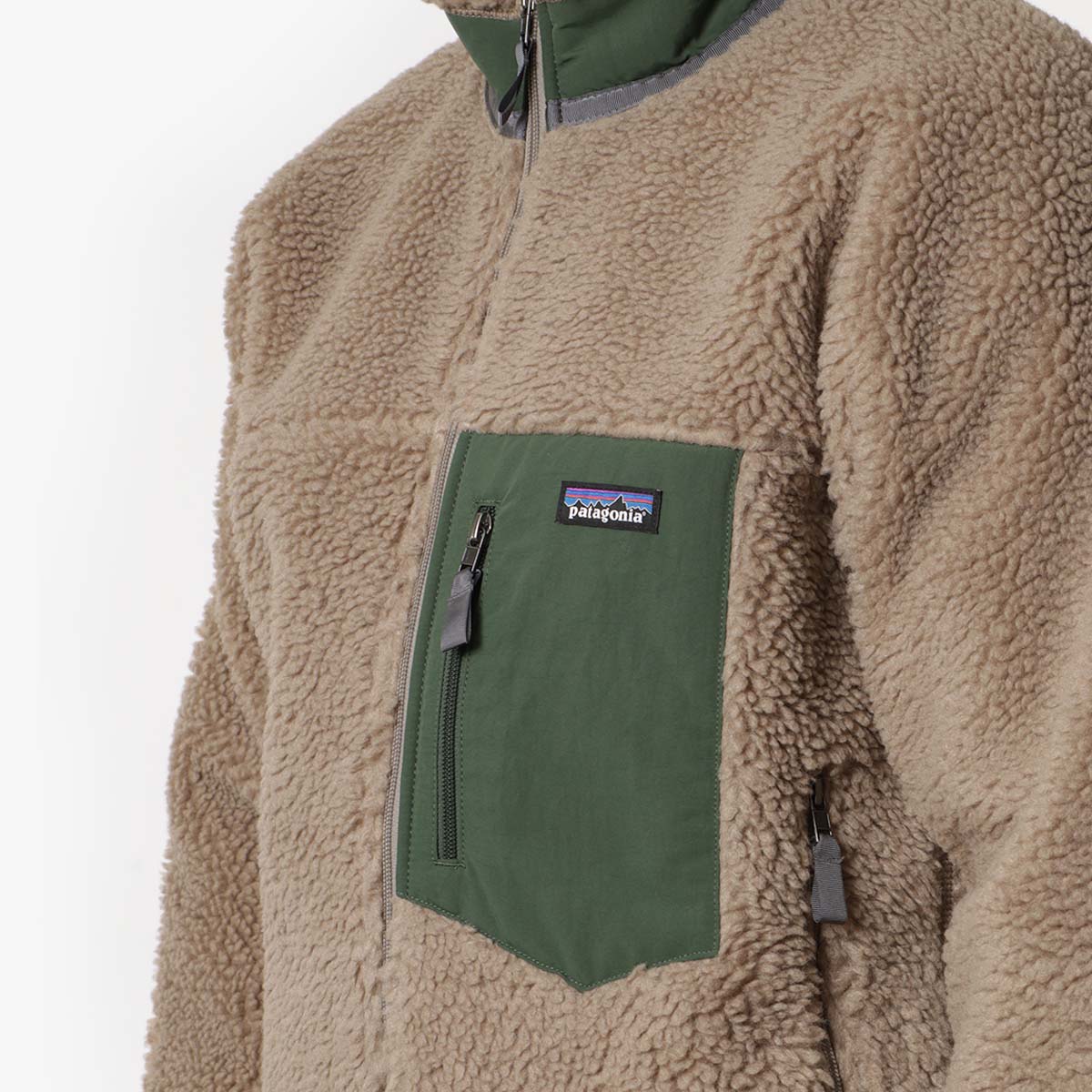 Patagonia Classic Retro-X Fleece Jacket, Seabird Grey, Detail Shot 2