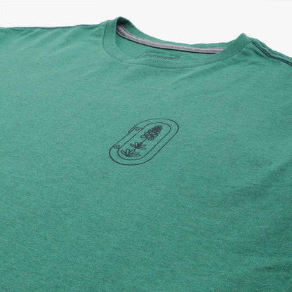 Patagonia Clean Climb Trade Responsibili-Tee T-shirt, Clean Climb Bloom: Gather Green, Detail Shot 4
