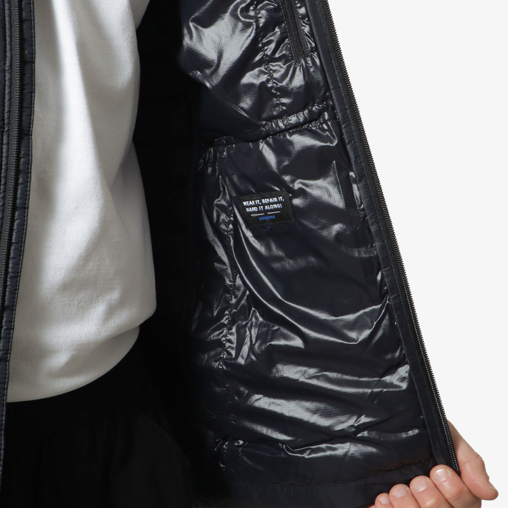 Patagonia Down Sweater Hoodie, Black, Detail Shot 5