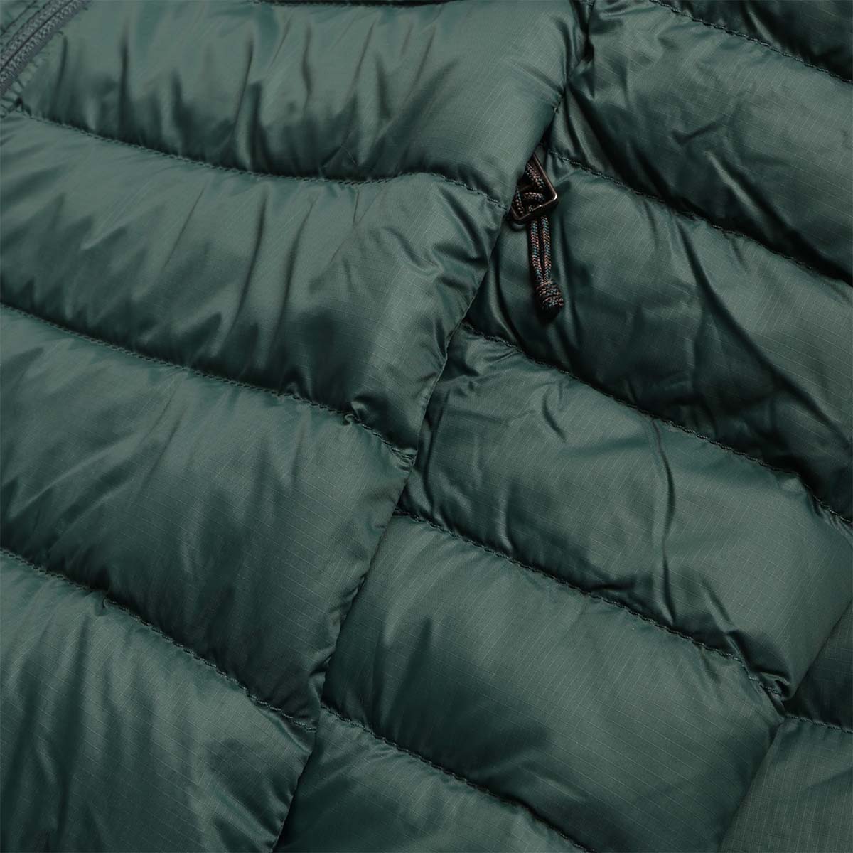 Patagonia Down Sweater Hoodie, Cascade Green, Detail Shot 3