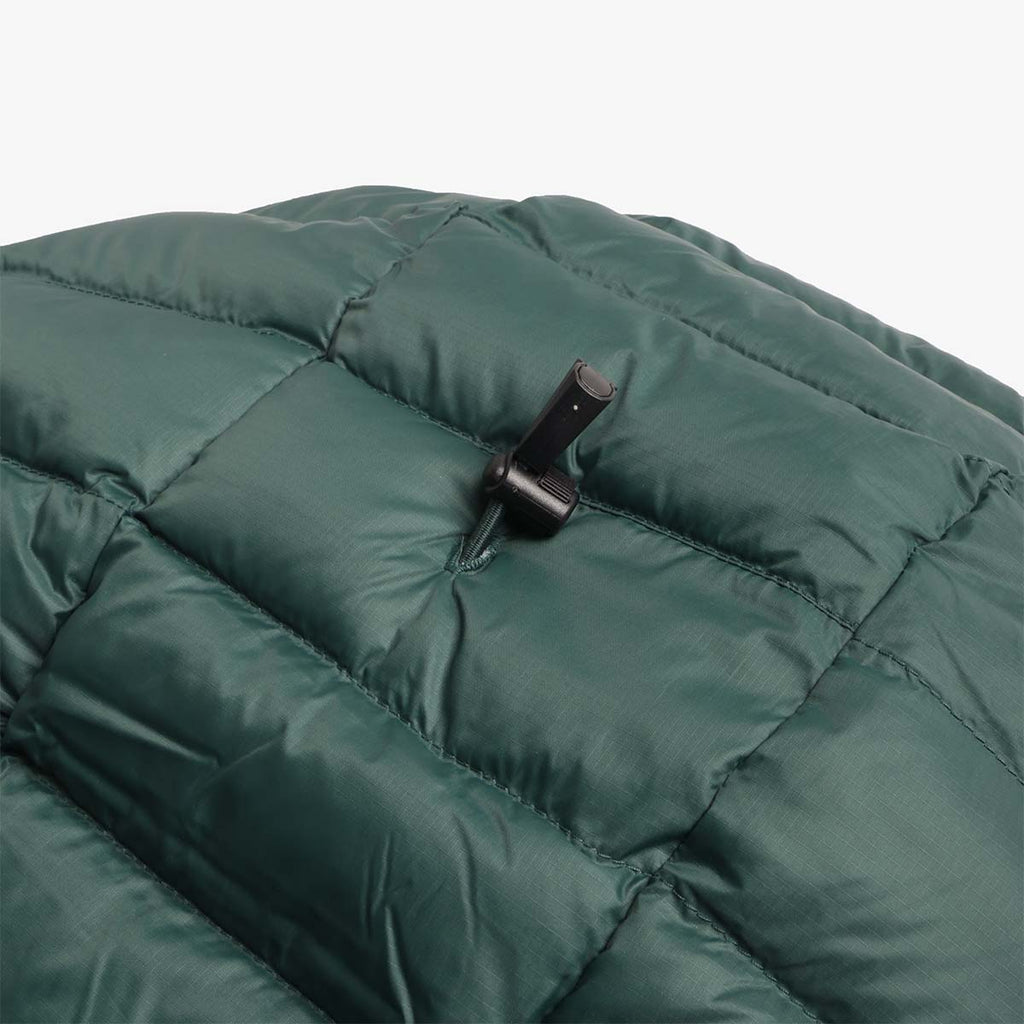 Patagonia Down Sweater Hoodie, Cascade Green, Detail Shot 6