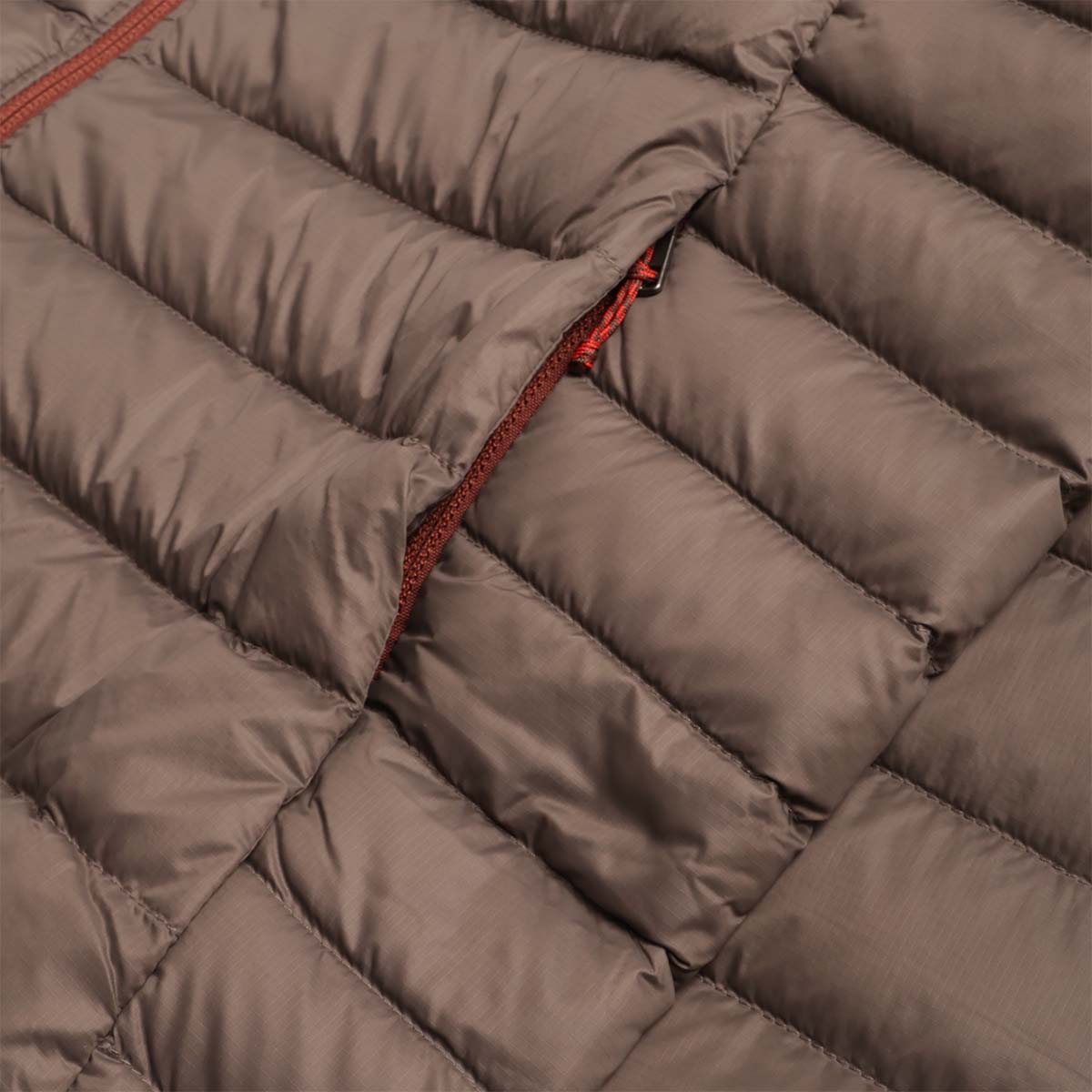 main Patagonia Down Sweater Jacket, Marlow Brown, Detail Shot 3