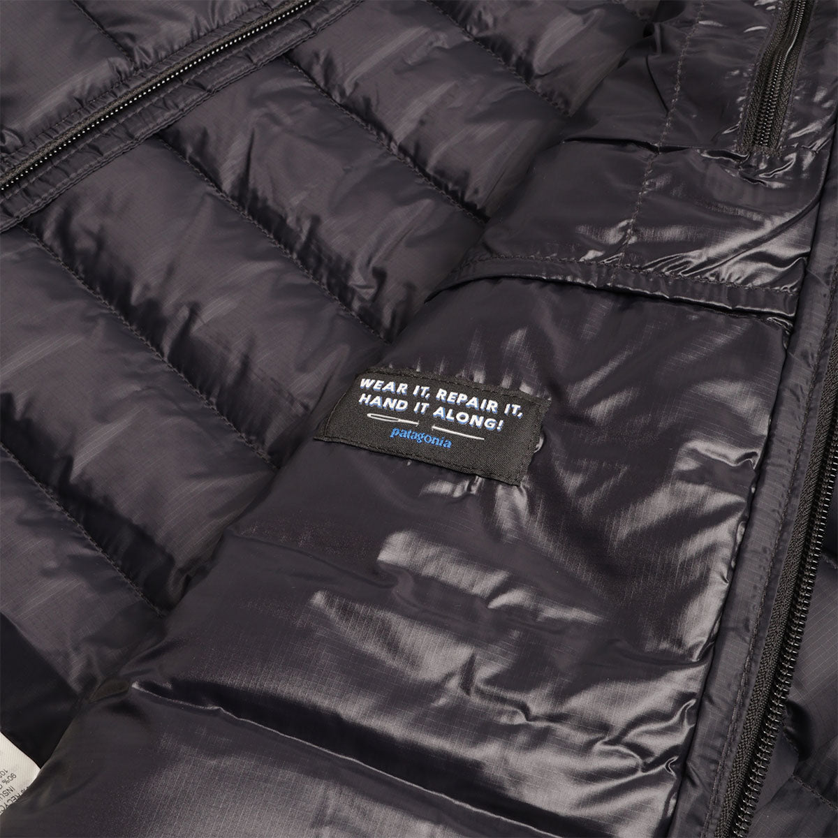 main Patagonia Down Sweater Jacket, Black, Detail Shot 4