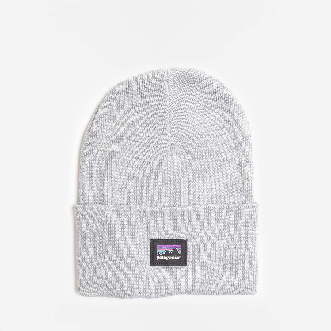 Patagonia Everyday Beanie, Salt Grey, Detail Shot 1