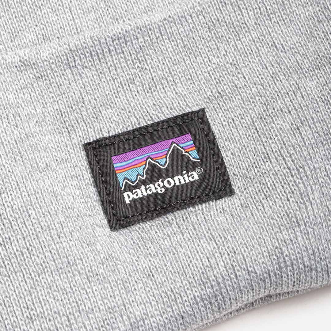 Patagonia Everyday Beanie, Salt Grey, Detail Shot 3