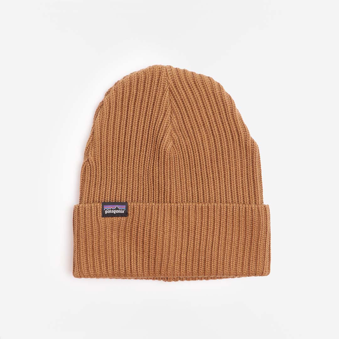 Patagonia Fisherman's Rolled Beanie, Raptor Brown, Detail Shot 1