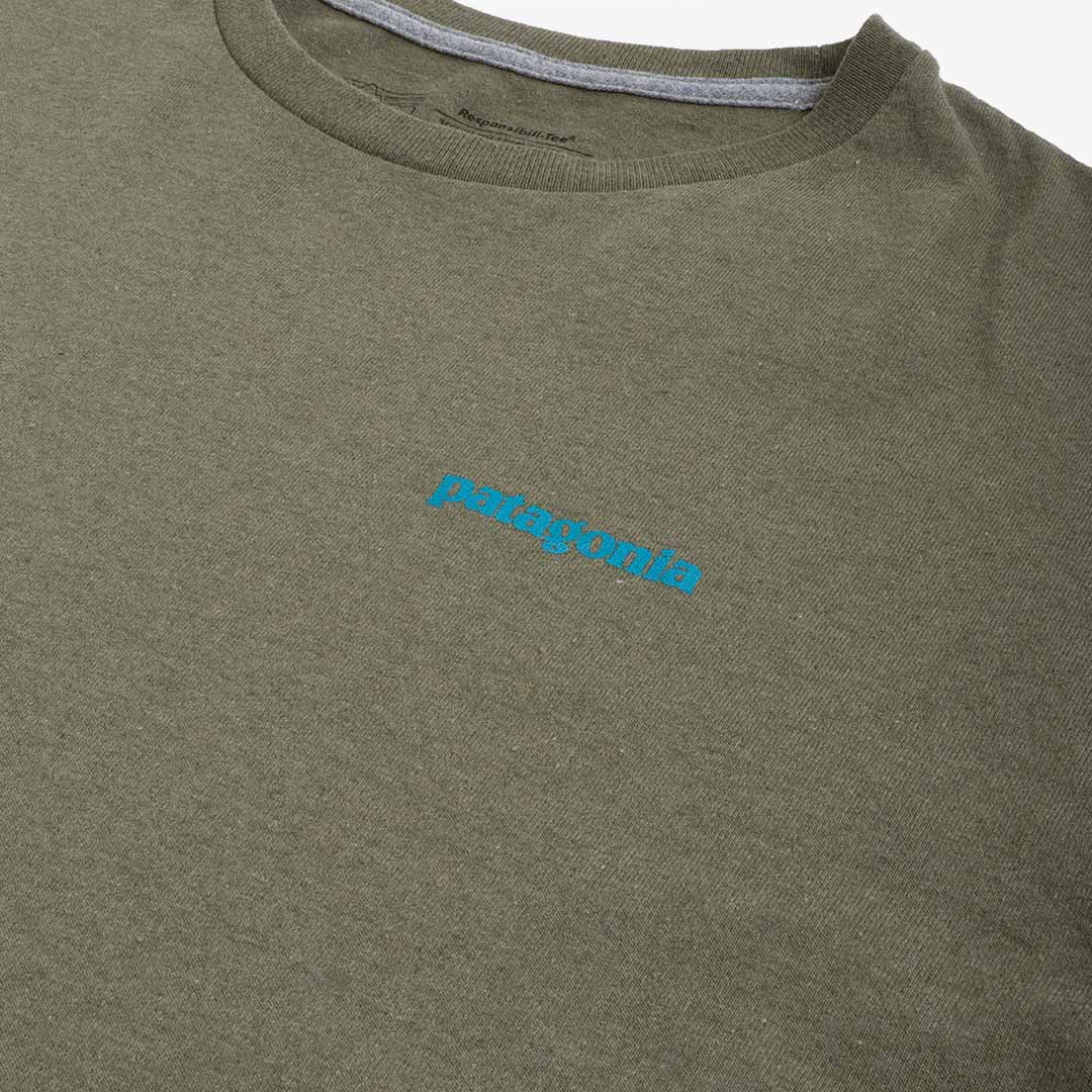 Patagonia Fitz Roy Icon Responsibili-Tee T-Shirt, Sleet Green, Detail Shot 2
