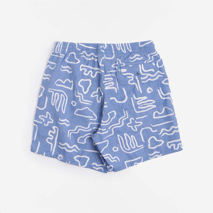 Patagonia Funhoggers Shorts, Channel Islands: Vessel Blue, Detail Shot 4