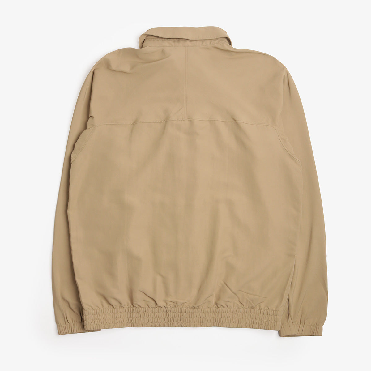 Patagonia Isthmus Unlined Jacket in Khaki, back view