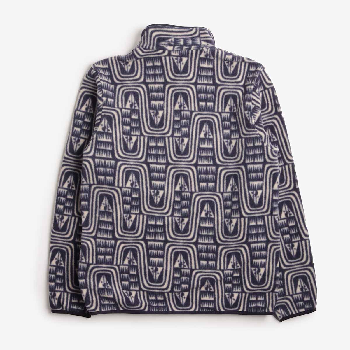 Patagonia Lightweight Synchilla Snap-T Fleece Pullover, Flow: Sunken Blue, Detail Shot 4