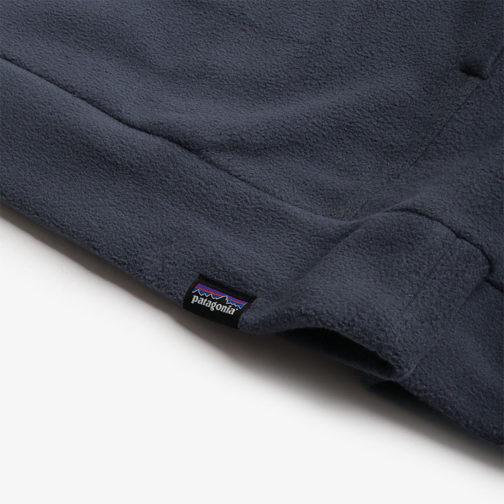 Patagonia Micro D Fleece Crewneck Sweatshirt, Smolder Blue, Detail Shot 3
