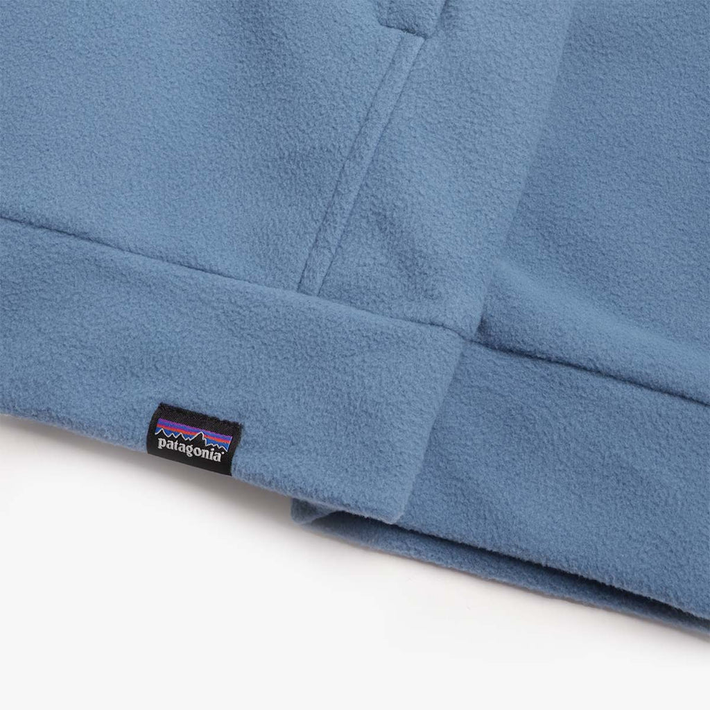 Patagonia Micro D Fleece Crewneck Sweatshirt, Still Blue, Detail Shot 3