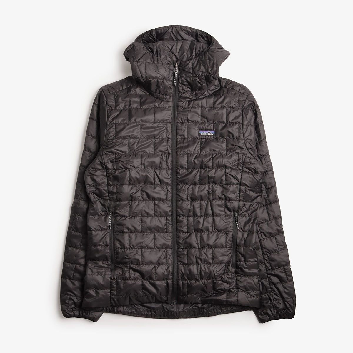 Patagonia Nano Puff Hoodie, Black, Detail Shot 1
