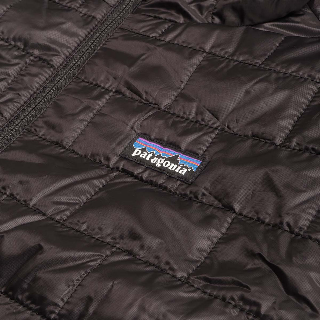 Patagonia Nano Puff Hoodie, Black, Detail Shot 2