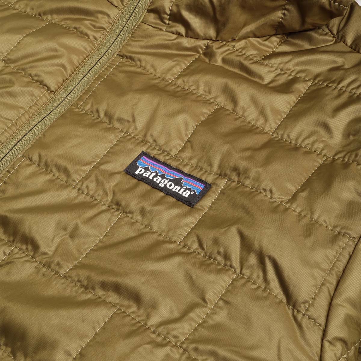 Patagonia Nano Puff Hoodie, Pond Green, Detail Shot 2