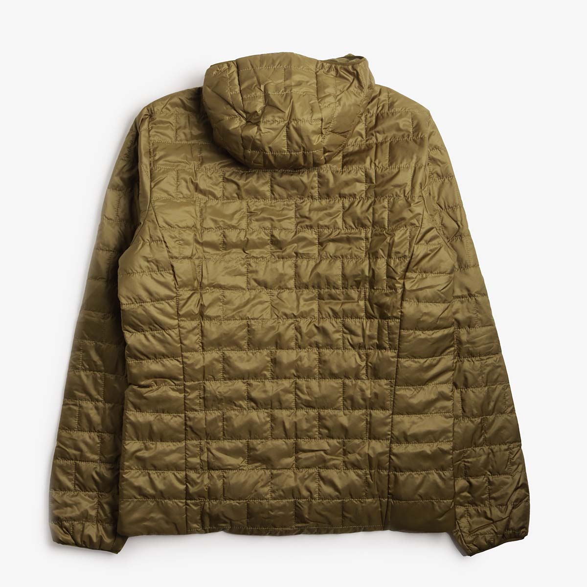 main Patagonia Nano Puff Hoodie, Pond Green, Detail Shot 5