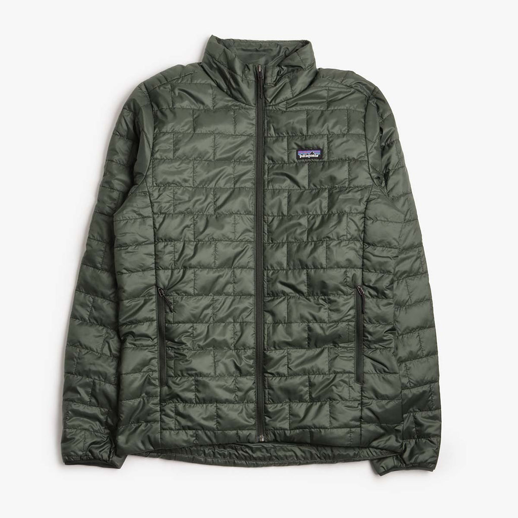 Patagonia Nano Puff Jacket, Old Growth Green, Detail Shot 1