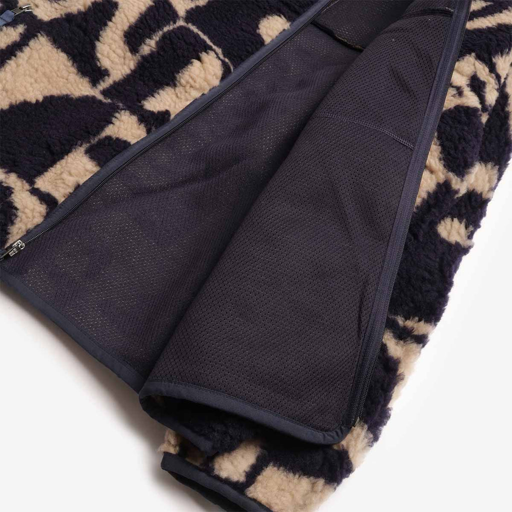 Patagonia Natural Blend Retro Cardigan, Mother Tree: Oar Tan, Detail Shot 4