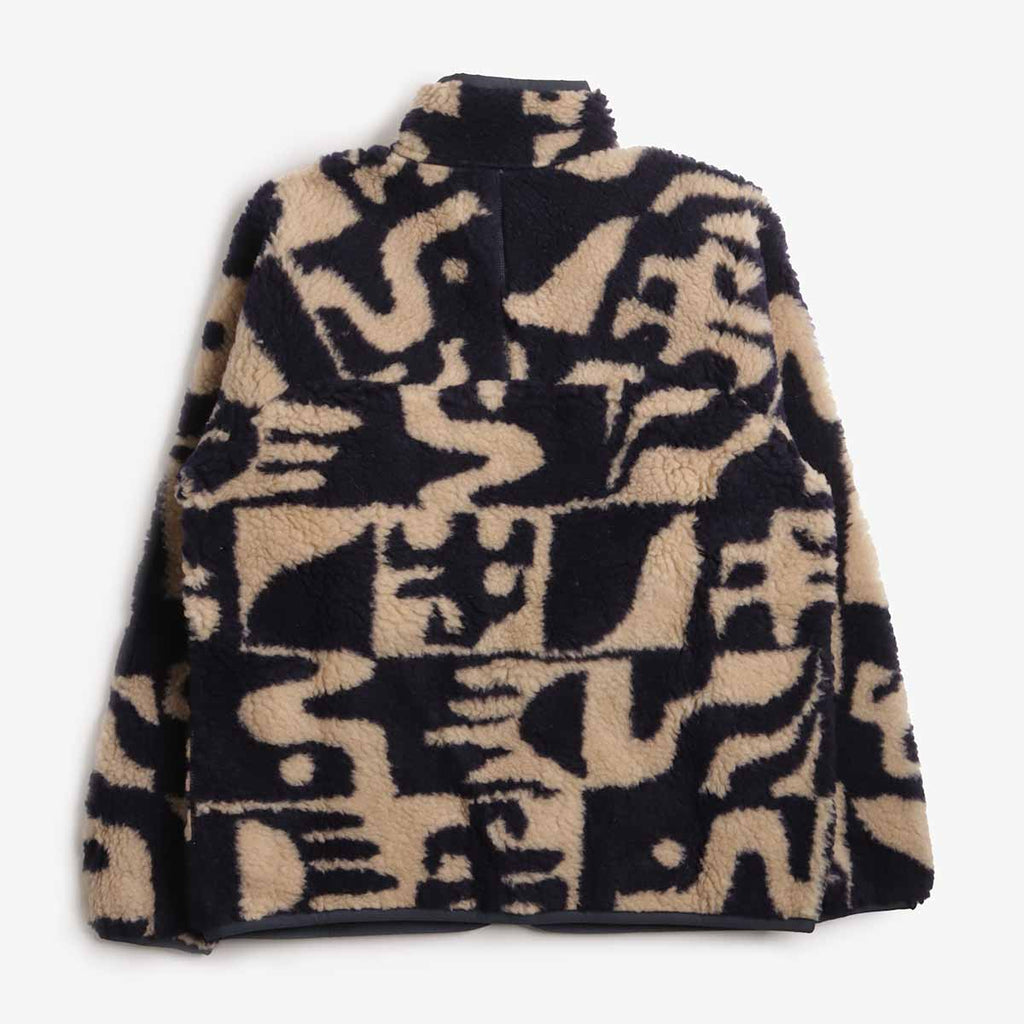 Patagonia Natural Blend Retro Cardigan, Mother Tree: Oar Tan, Detail Shot 5