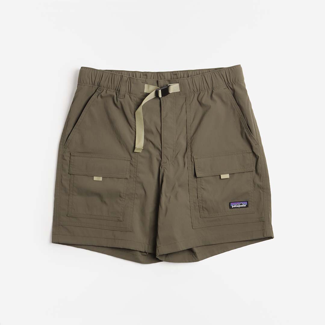 main Patagonia Outdoor Everyday 6" Shorts, Basin Green, Detail Shot 1