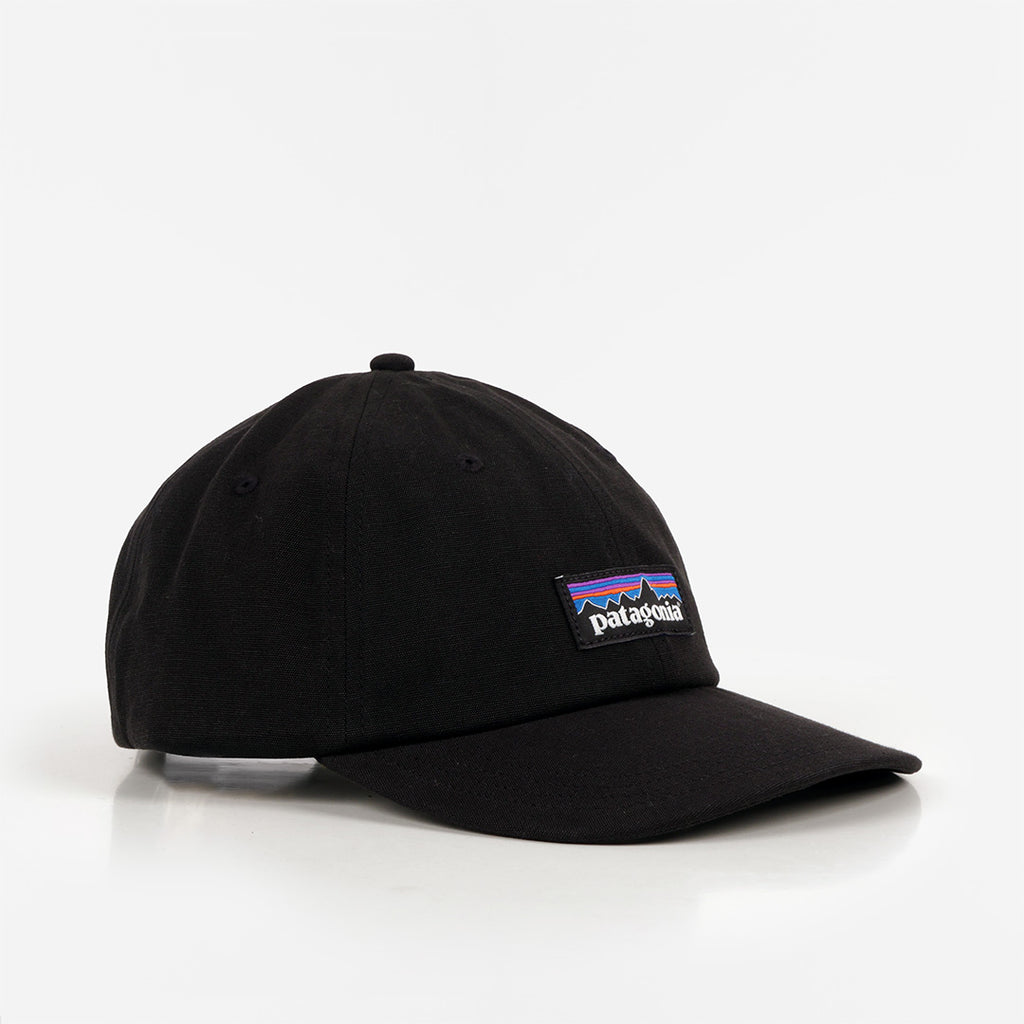Patagonia P-6 Label Trad Cap, Black, Detail Shot 1
