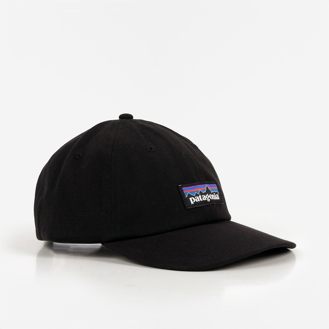 Patagonia P-6 Label Trad Cap, Black, Detail Shot 1