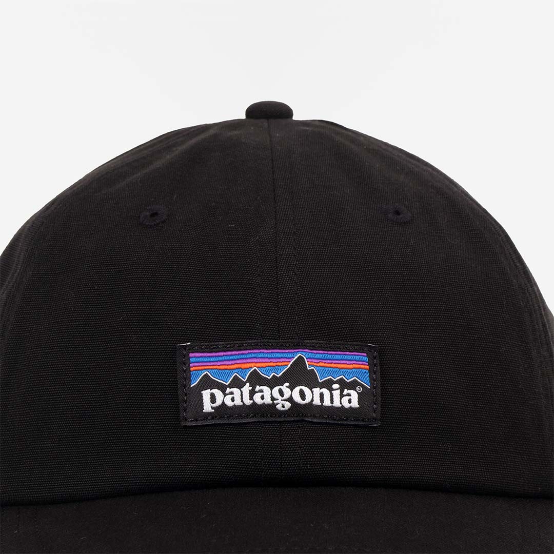 Patagonia P-6 Label Trad Cap, Black, Detail Shot 2