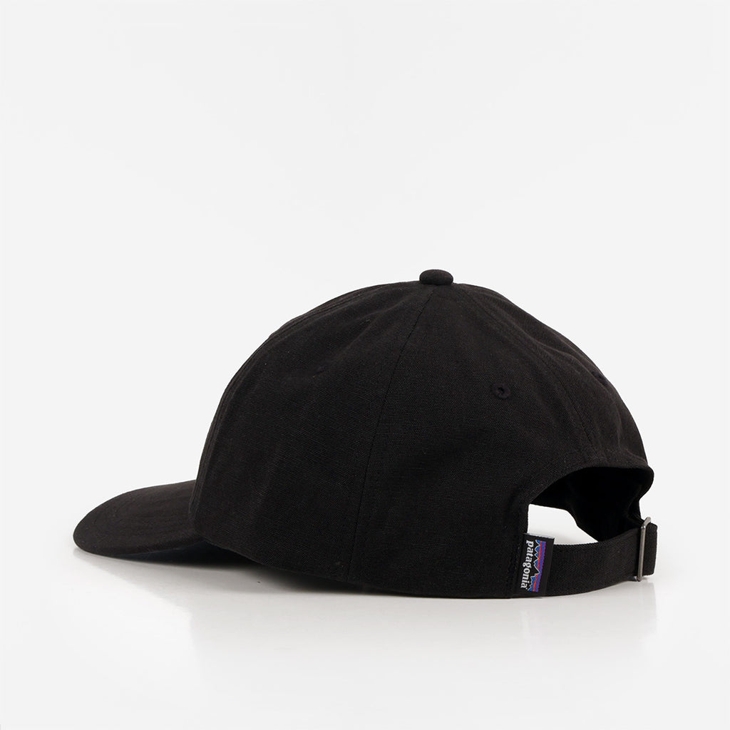 Patagonia P-6 Label Trad Cap, Black, Detail Shot 3