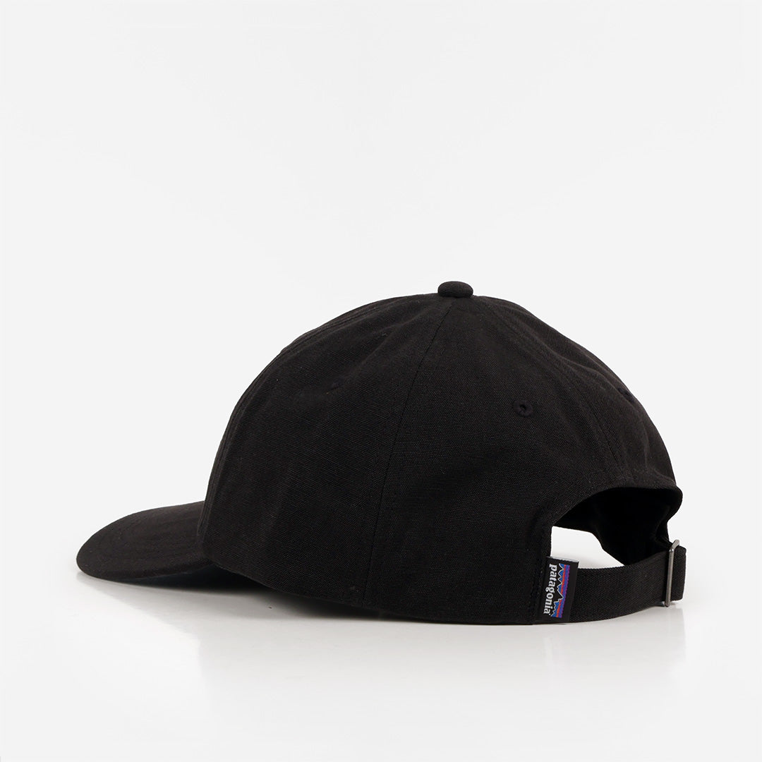 Patagonia P-6 Label Trad Cap, Black, Detail Shot 3