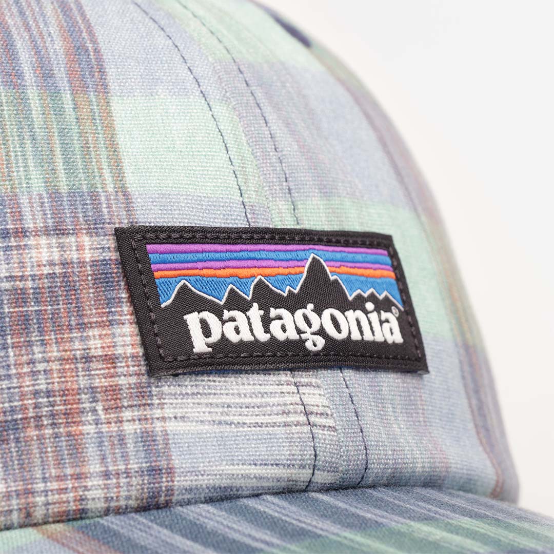 Patagonia P-6 Label Trad Cap, Melt Away: Still Blue, Detail Shot 3