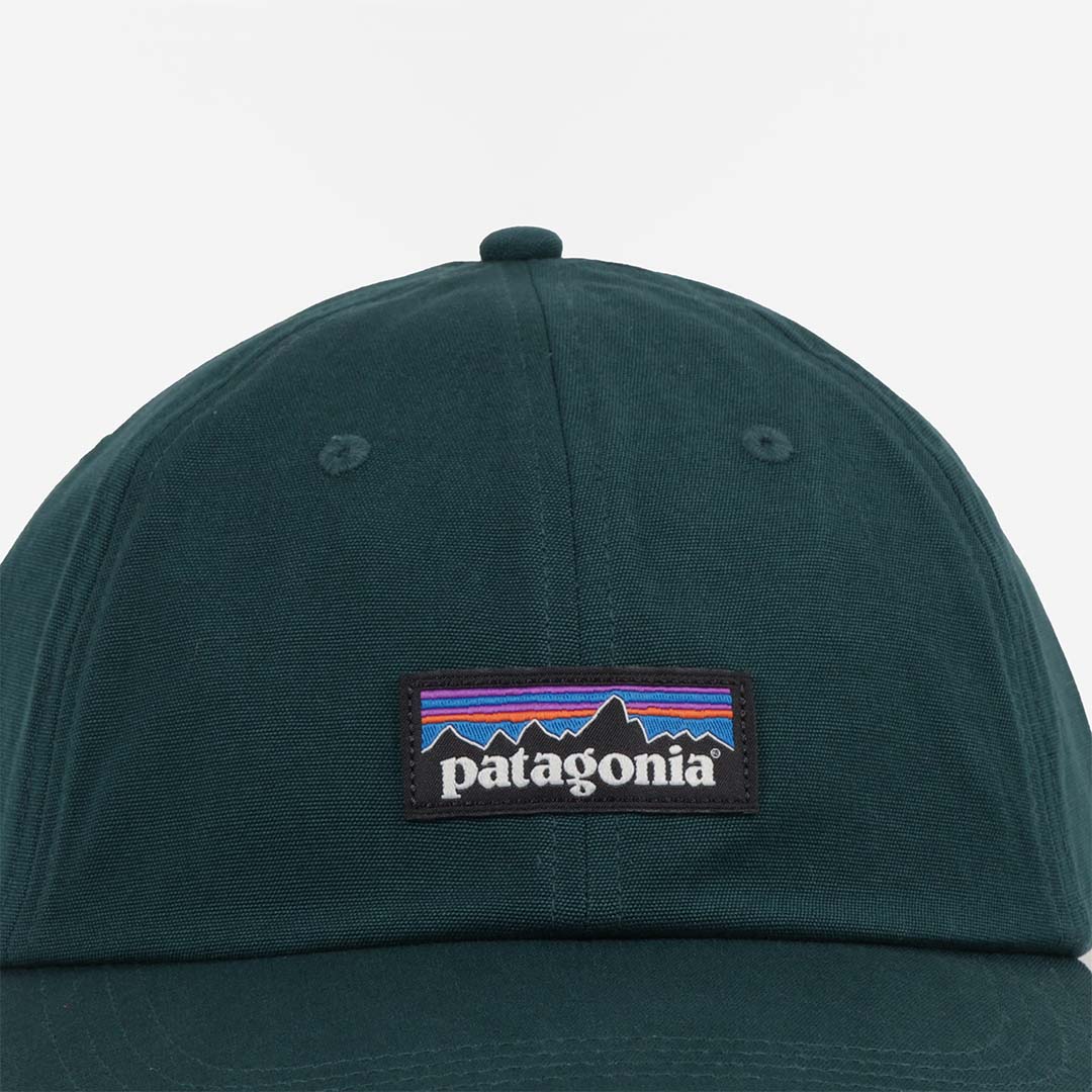 Patagonia P-6 Label Trad Cap, Cascade Green, Detail Shot 2