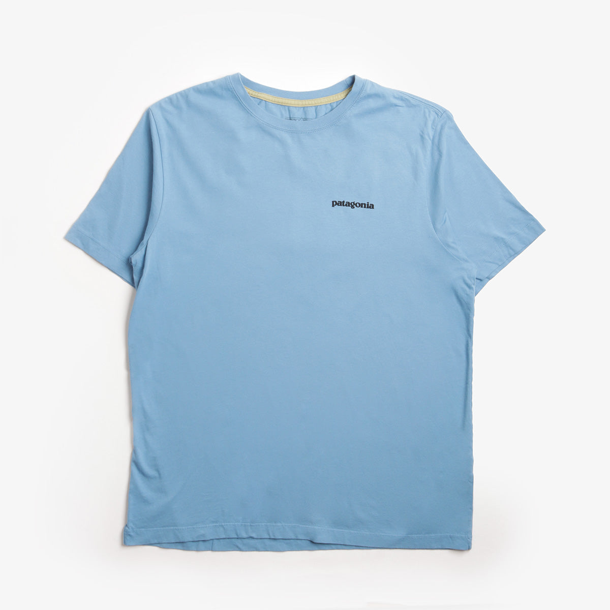 Patagonia P-6 Logo T-Shirt, Shore Blue, Detail Shot 1