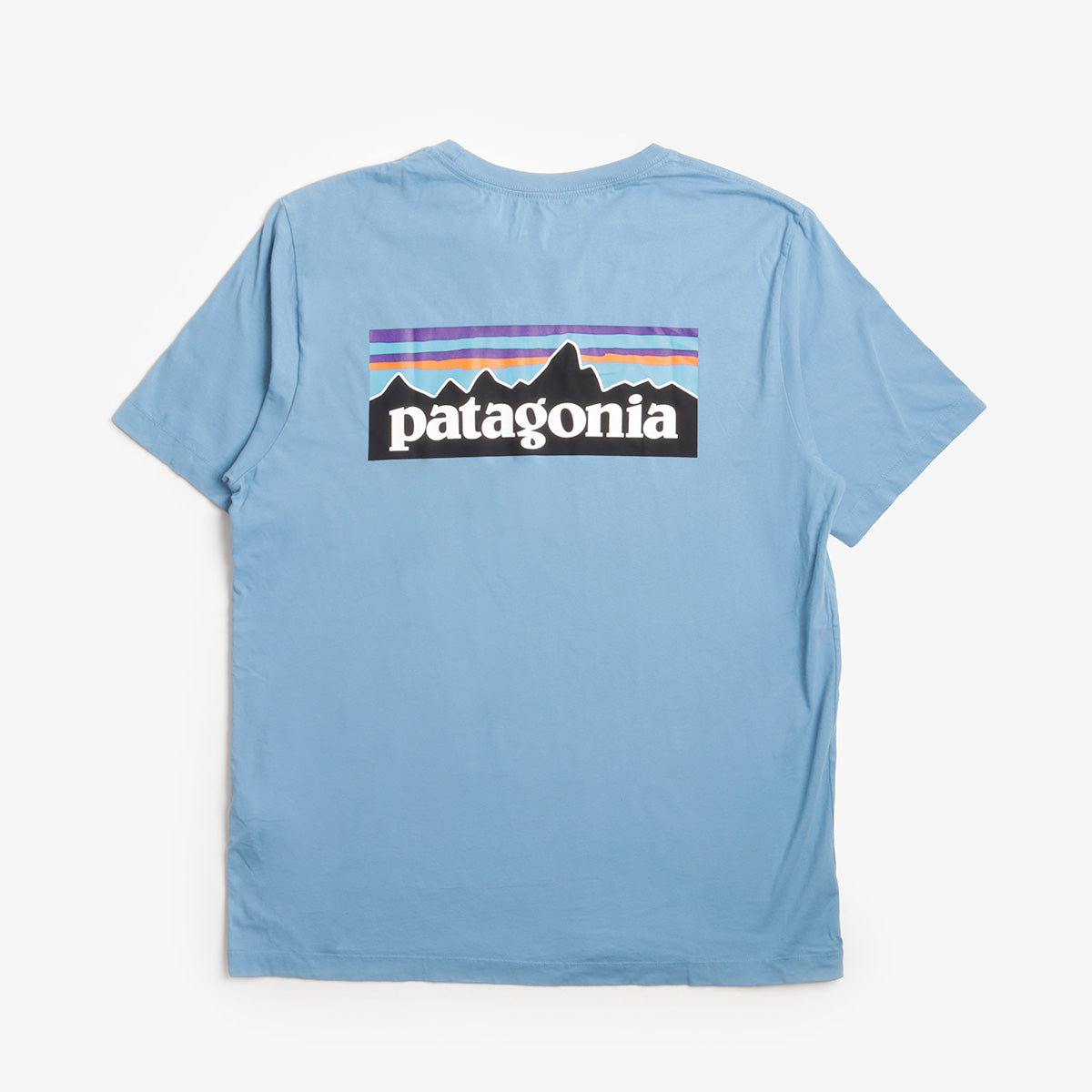Patagonia P-6 Logo T-Shirt, Shore Blue, Detail Shot 2
