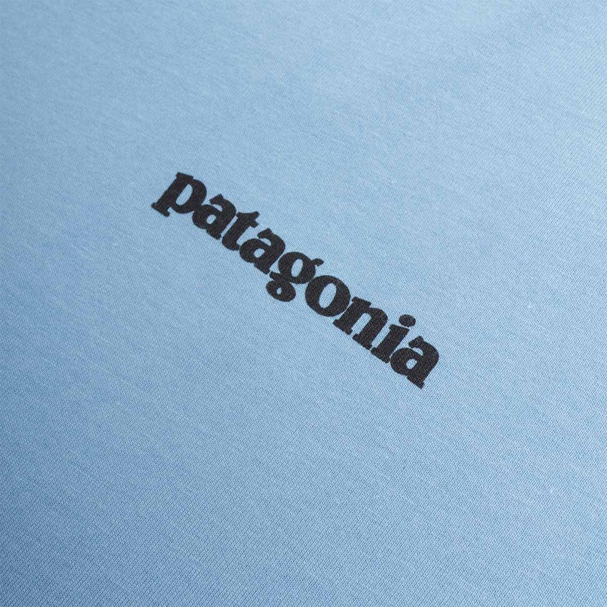 Patagonia P-6 Logo T-Shirt, Shore Blue, Detail Shot 3